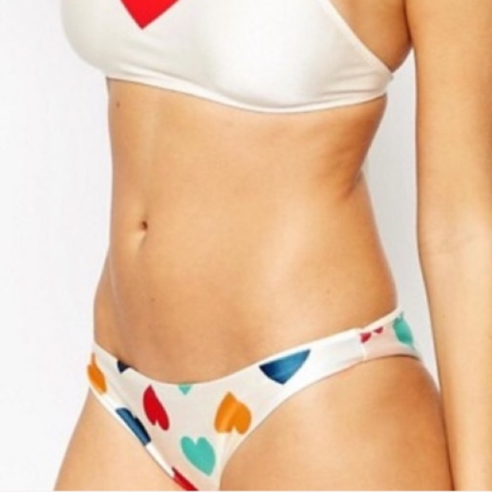 WILDFOX Hearts Cheeky Bikini Bottom Swim